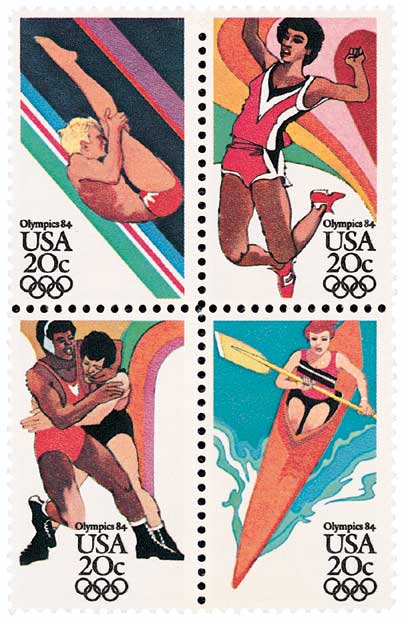 MDS216B - 1984 Disney's Los Angeles Summer Olympics, Mint Souvenir Sheet,  Anguilla - Mystic Stamp Company