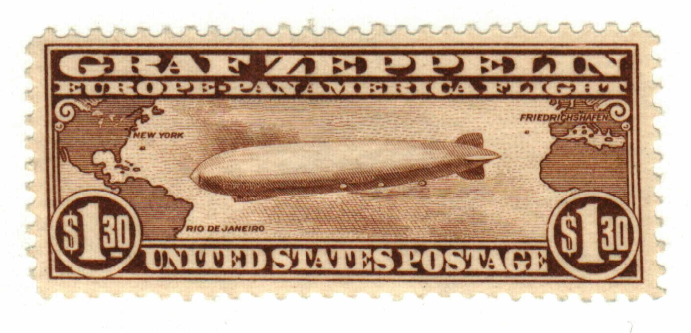 C13-15 - 1930 Graf Zeppelins, 3 stamps - Mystic Stamp Company