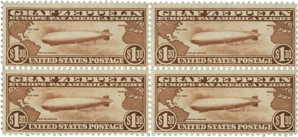 C13-15 - 1930 Graf Zeppelins, 3 stamps - Mystic Stamp Company