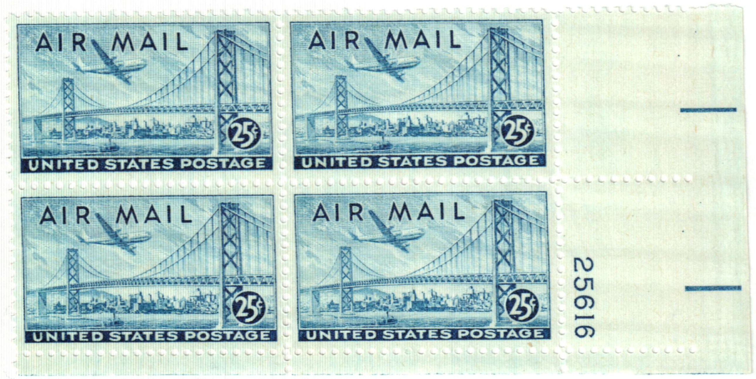 Classic US Transport Airmail Stamps complete set Mint Never-hinged Scott  C25-C31