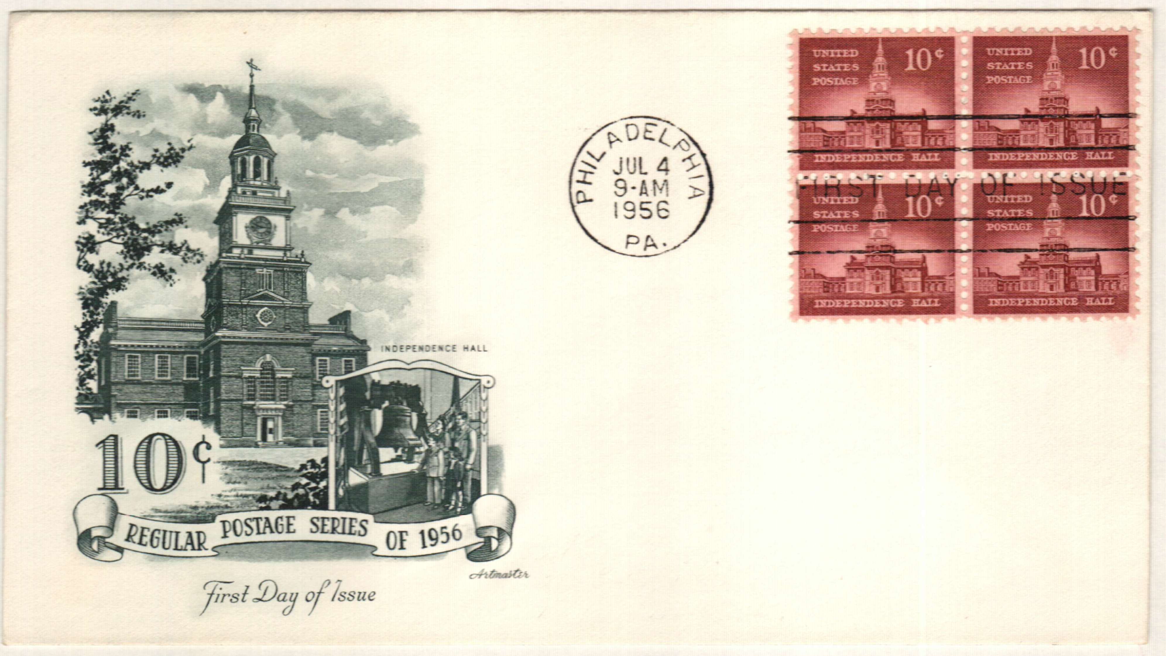 Independence Hall Postage Stamps — Little Postage House