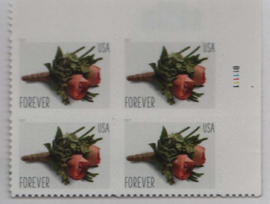 5457 - 2020 First-Class Forever Stamp - Wedding Series: Contemporary  Boutonniere - Mystic Stamp Company