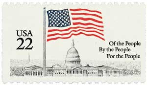 PNC5 41c Flag WA ND S1111 US #4131 MNH F-VF 4 Digit BN #on# Double Seam  Line VAR | United States, General Issue Stamp