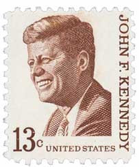  JFK ~ JOHN F. KENNEDY #1287 Plate Block of 4 x 13¢ US