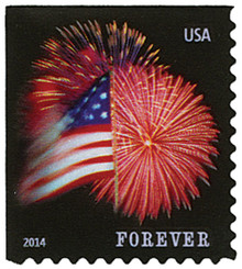 4749 - 2013 46c Patriotic Star - Mystic Stamp Company