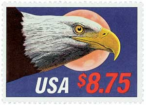 2394 - 1988 $8.75 Eagle and Moon, Express Mail - Mystic Stamp Company