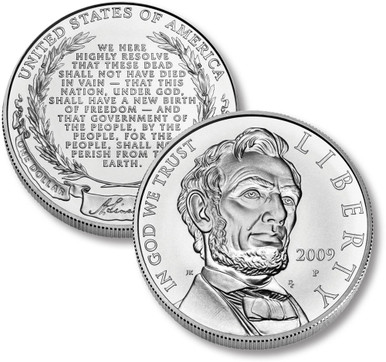 M12122 - 2009 Abraham Lincoln Silver Dollar, Uncirculated - Mystic 