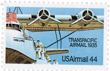 1985 44c Transpacific Airmail, China Clipper Scott C115 Mint F/VF NH