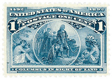 327 - 1904 10c Louisiana Commemorative: Map of the Louisiana Purchase -  Mystic Stamp Company