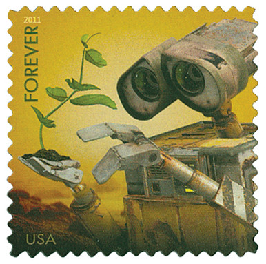 4557 - 2011 First-Class Forever Stamp - Disney-Pixar Films: WALL-E