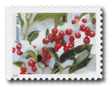 5415-18 - 2019 First-Class Forever Stamp - Winter Berries - Mystic Stamp  Company