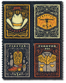 5654 - 2022 First-Class Forever Stamp - Flags (Banknote