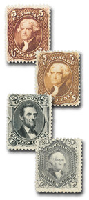 498//518 - 1917-19 U.S. Flat Plate Printing, collection of 19 stamps -  Mystic Stamp Company