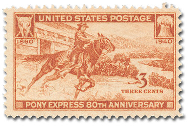 Pony Express 80th Anniversary Stamp Pen & Box Set