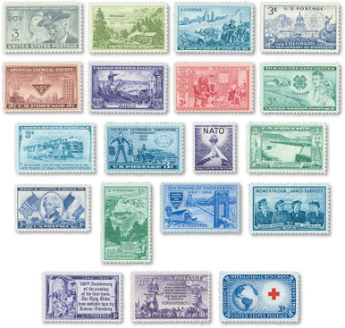 YS1951-52 - 1951-52 Commemorative Stamp Year Set - Mystic Stamp