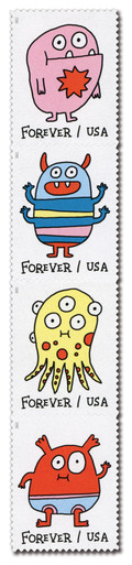 Stamp Announcement 21-28: Message Monsters Stamps