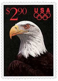 2542 - 1991 $14.00 Eagle, International Express Mail - Mystic Stamp Company