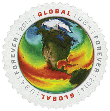 4740 USA GLOBAL FOREVER - EARTH Pane of 20 US Forever Stamps MNH