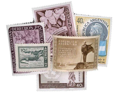 589//685 - 1950-59 Argentina - Mystic Stamp Company
