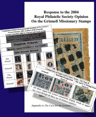 Response to the 2004  Royal Philatelic Society Opinion  On the Grinnell Missionaries, by Patrick Culhane