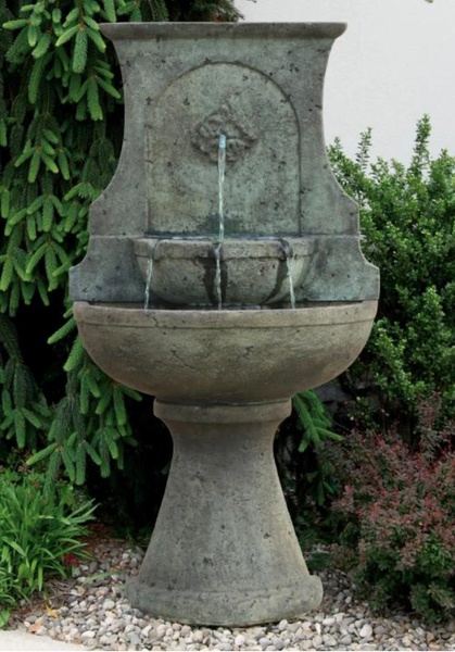57" Fortuna Floral Wall Fountain