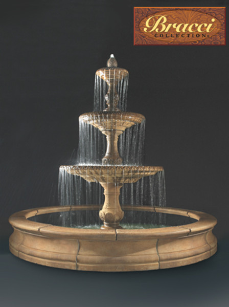144"  Four Seasons Fountain, 3-Tier, No Basin