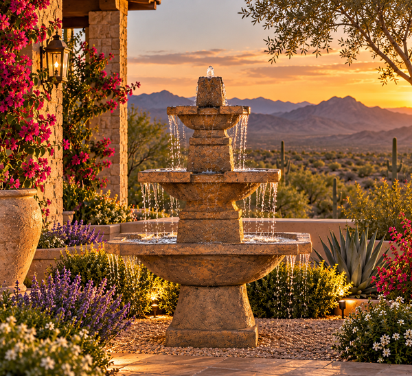 60" Quadrate Fountain, 3-Tier