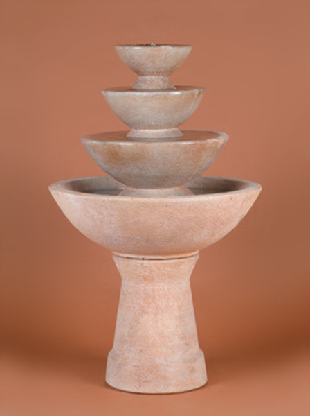 51" Color Bowl Fountain, 4-Tier Tall