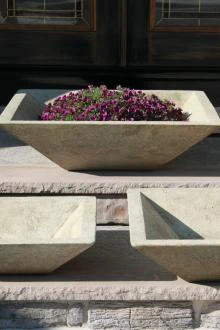 36" Square Low Bowl Planter