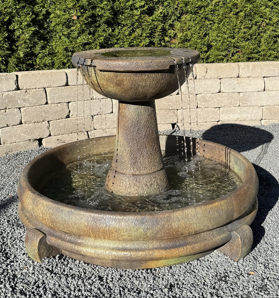 28" Overflowing Spill Dish Fountain