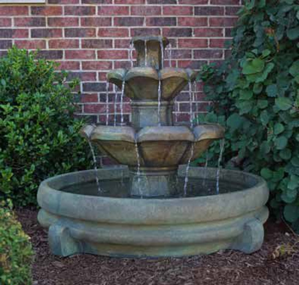 32" Montreux Two-Tier Fountain in Pool