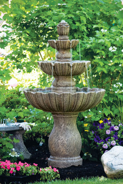 54" Mirabella Scallop Fountain