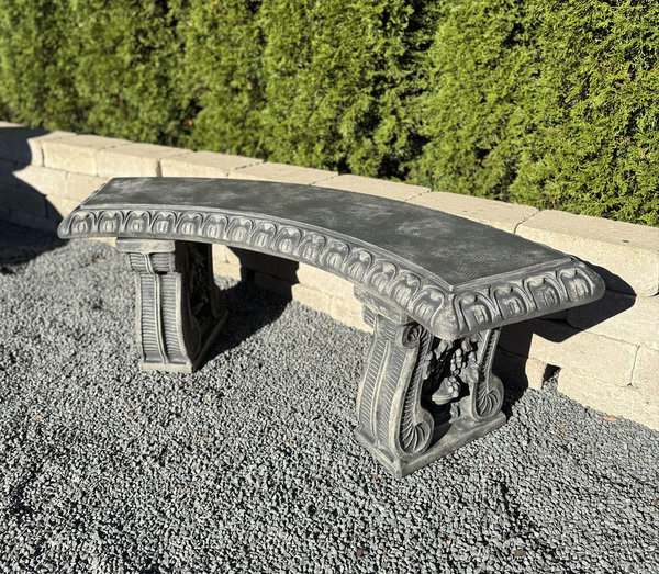 53" Grapeleaf Curved Bench 