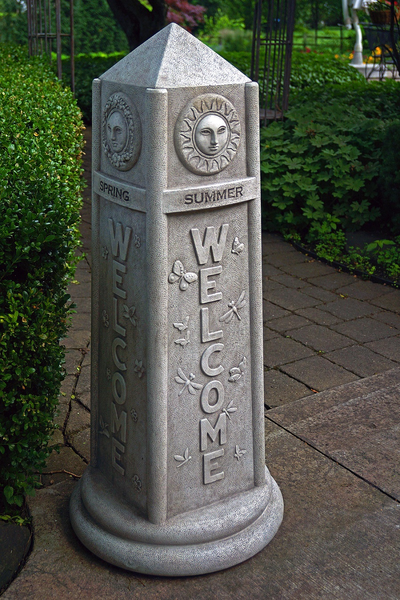 41" Welcome Obelisk - Four Seasons