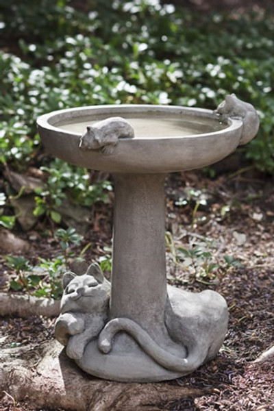 22" Cat Nap Birdbath