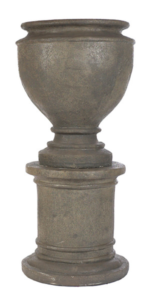 28 Urn on Tube Planter Pedestal