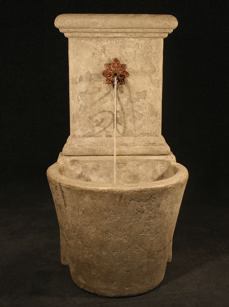 61" French Wall Fountain with Star