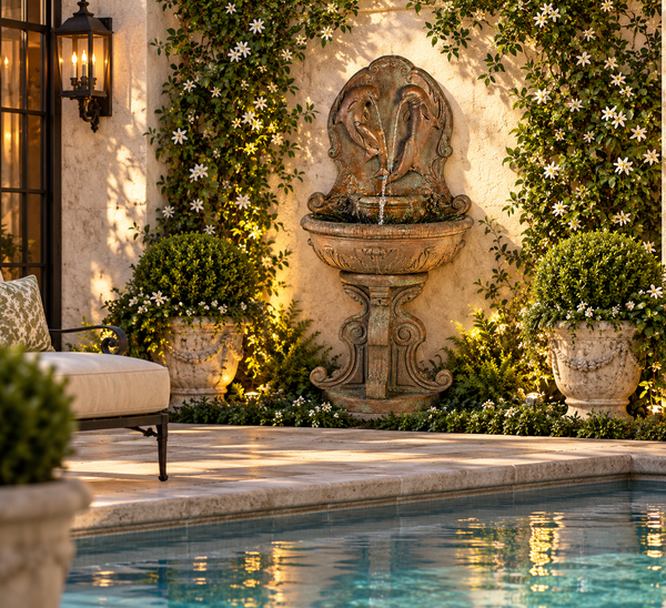 70" Classic Dolphin Wall Fountain