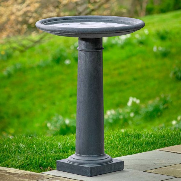 38" Classic Column Birdbath