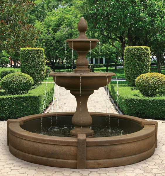 77" Vicenza Fountain with 6' Fiberglass Pool