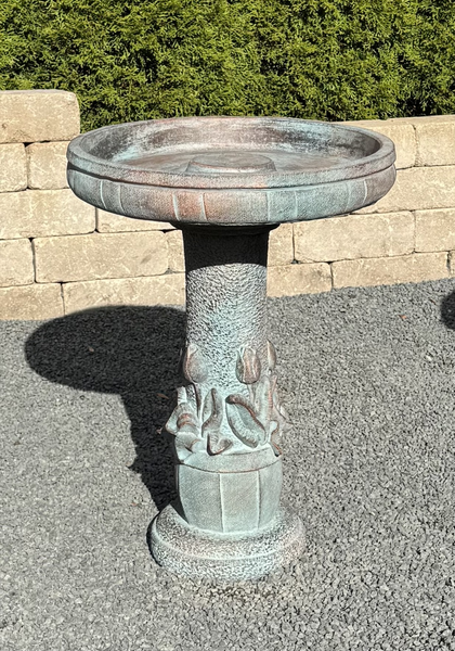 24" Tulip Birdbath