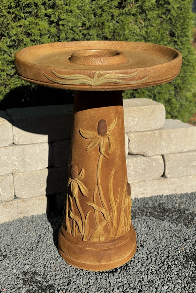 25" Wetlands Coneflower Birdbath