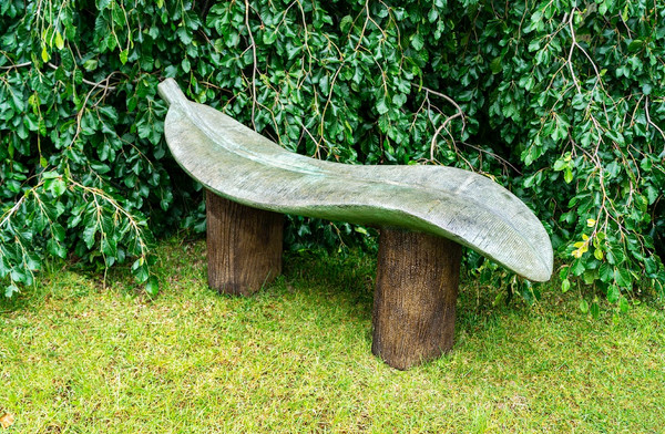57" Giant Leaf Bench