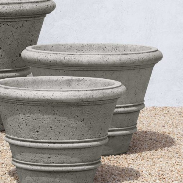 21" Textured Rolled Rim Planter, 27"