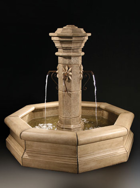 75" Straza Fountain w/ Quatrefoil basin