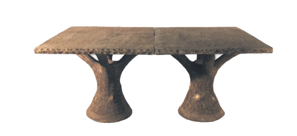 72" Faux Bois Banquet Table