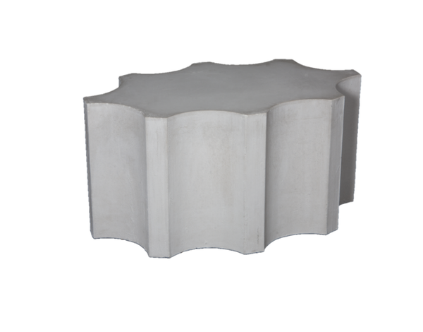 36" Fluted Oval Coffee Table