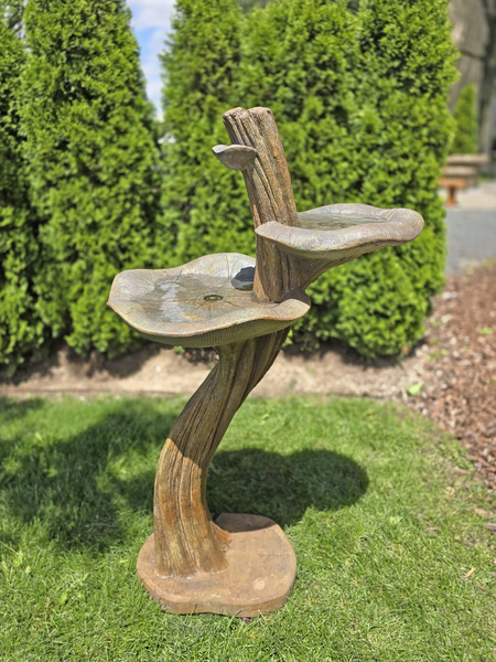 49" Double Lily Birdbath