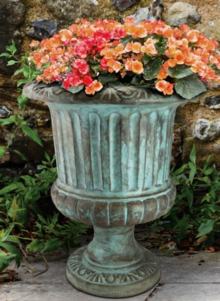18" Small Fluted Urn