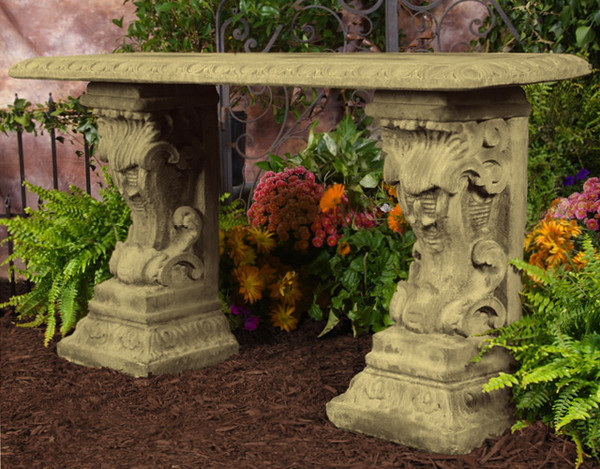 60" Palladian Console with Greek Key Top